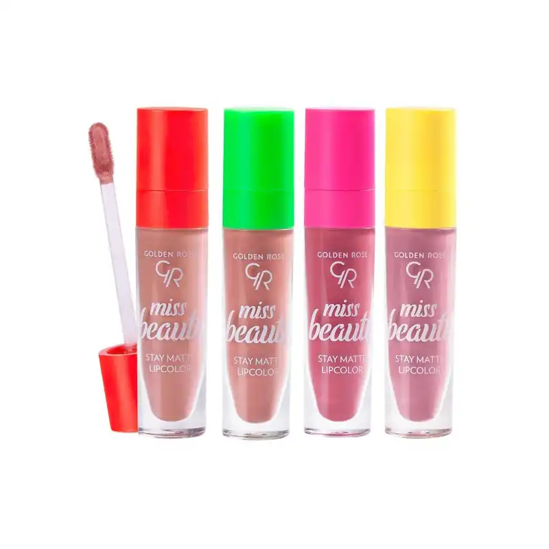 Golden Rose رژ لب مایع حجم دهنده میس بیوتی STAY MATTE گلدن رز