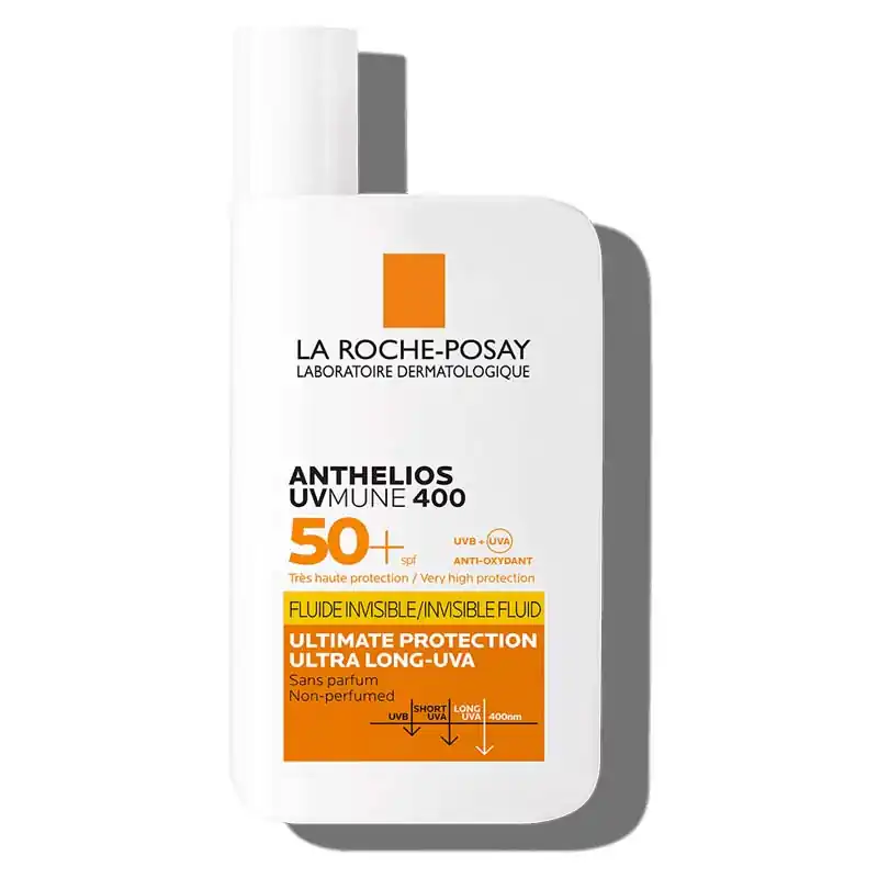 La Roche Posay  ضدآفتاب لاروش پوزای مدل INVISIBLE FLUID بی رنگ با اس پی اف 50 حجم 50 میل