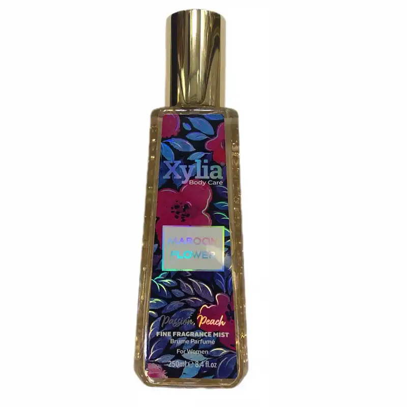  XYLIA میست بدن و مو زنانه XYLIA مدل MAROON FLOWER حجم 250 میل