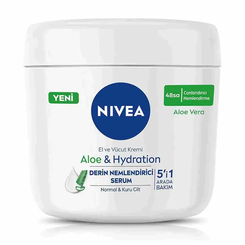Nivea کرم مرطوب کننده ALOE & HYDRATION نیوا حاوی عصاره آلوئه ورا و هیدراتاسیون 400 میل